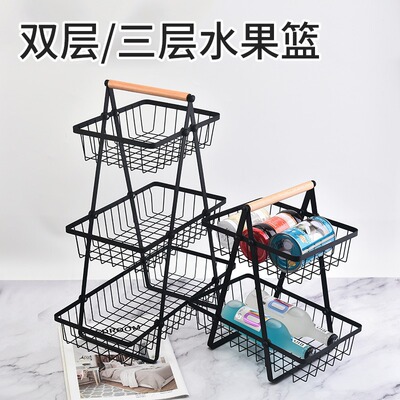 真巧面包收纳篮铁艺蛋糕冷却架折叠收纳零食水果篮家用烘焙小工具