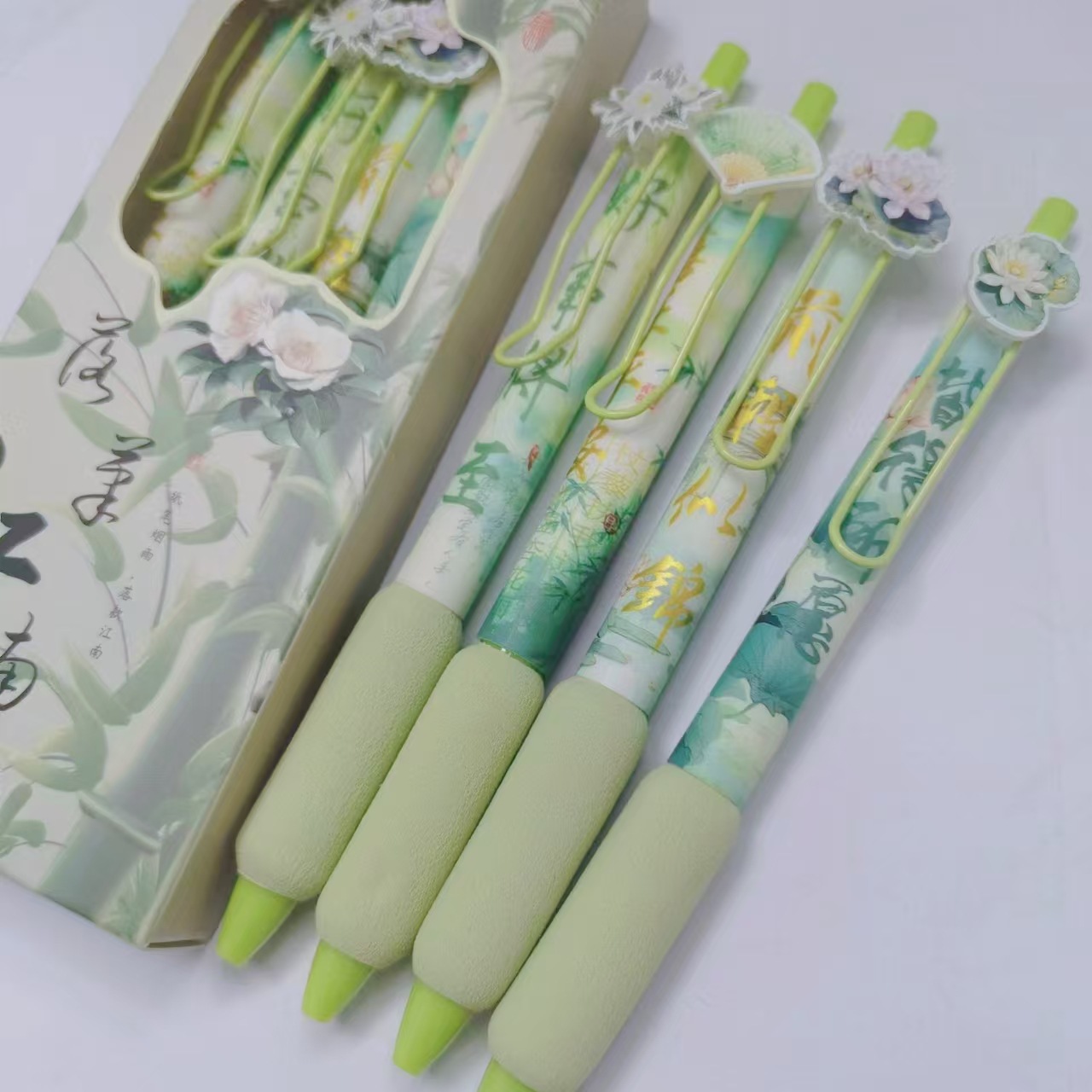 Europa Baoins bolígrafo de presión de resorte de alto valor facial vaina de descompresión de 0.5 mm suave y rápido secado lápiz de cepillo neutro