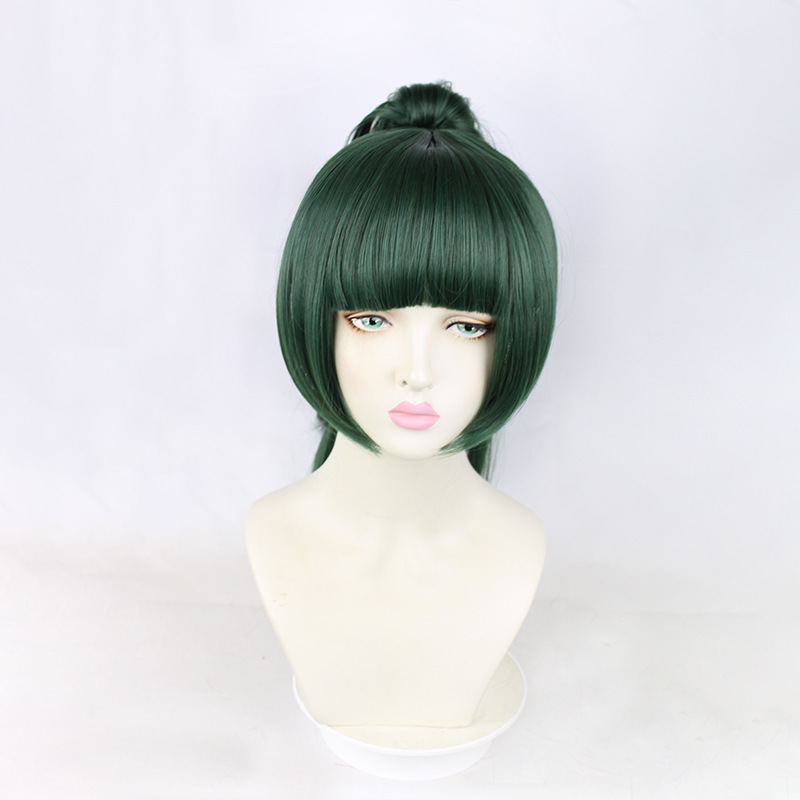 Mantra Back to War Zen Yuan Zhenxi cos Wig Restoring Clip Pagina Fake Hair Split Grass Green Wig Female