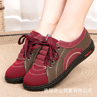 Wholesale Old Beijing Cloth Shoes for Women Spring and Autumn New Lightweight Flat Granny Shoes Soft Sole Casual Shoes Mom Shoes