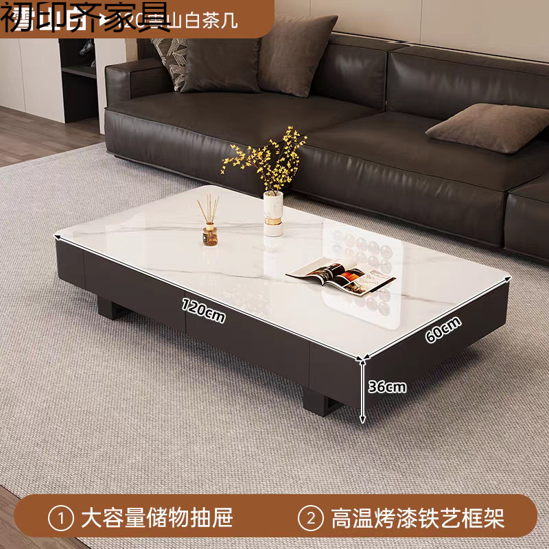 简约意式茶几家具客厅家用简约风轻奢高级感小户型茶几大理石茶几|undefined