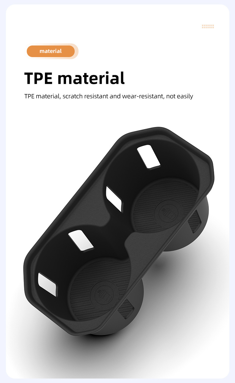 Suitable for 26 models of Toyota C-HR, this center console cup holder cover and CHR protective anti-slip mat is a specialized car accessory for modification
