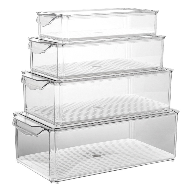 PET cocina refrigerador caja de almacenamiento multi-pieza de frutas y verduras crujiente snack caja de almacenamiento de fábrica al por mayor de suministro directo