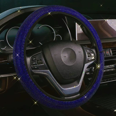 Steering wheel cover Elastic, All-Season, Non-Slip, Rhinestone