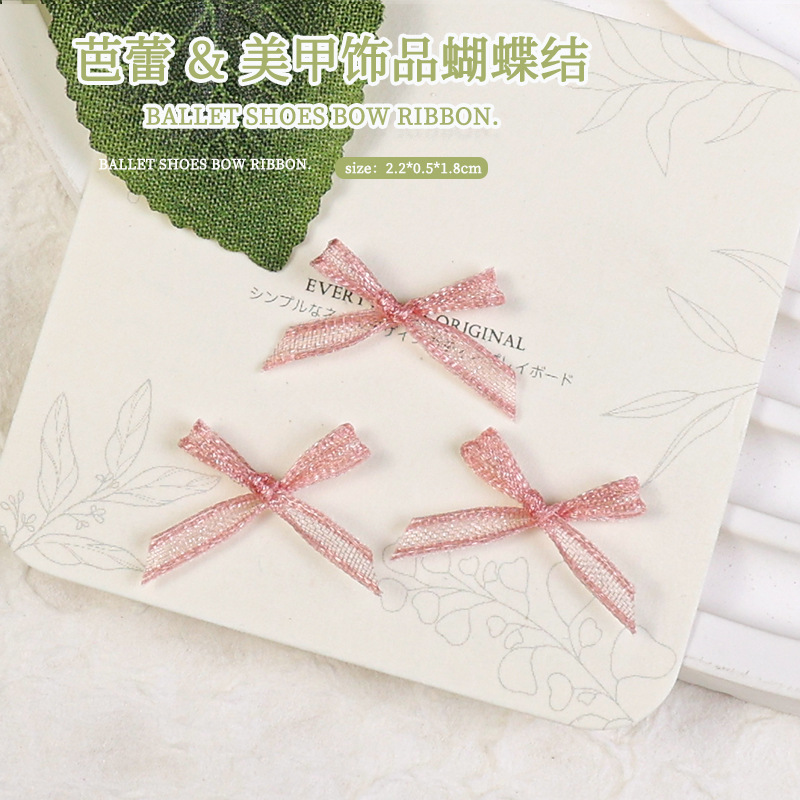 Accesorios de arco de uñas pieza de uñas accesorios de arco DIY tela de encaje mariposa decoraciones de uñas