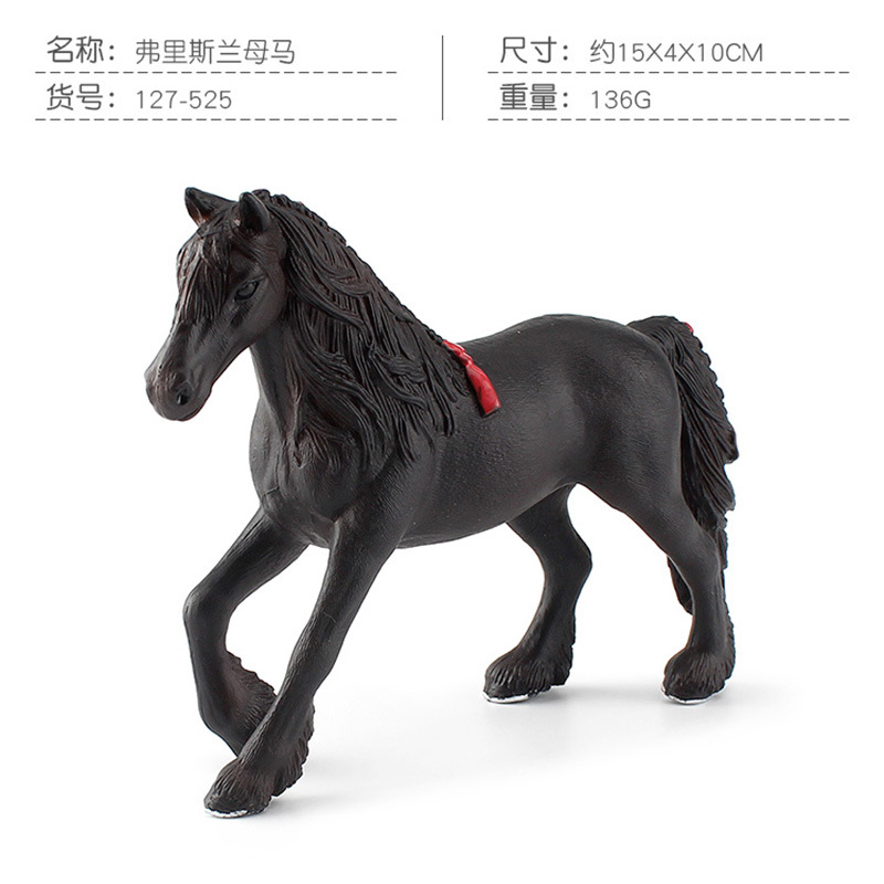 Transfronteriza simulación cognitiva de los niños quartma apalossa mano caballo animal corcel modelo adornos estáticos