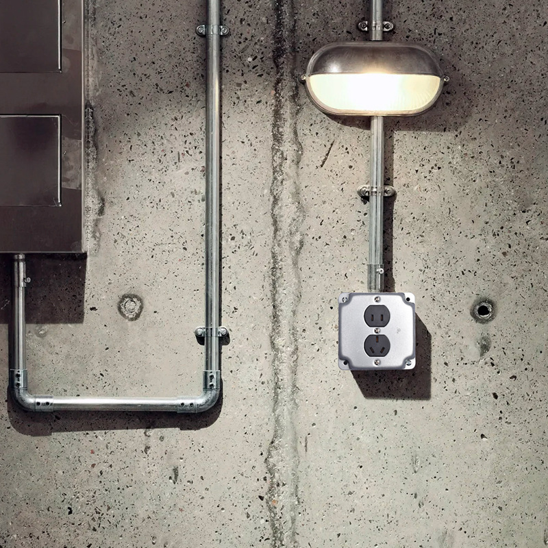 Interruptor de toma de aire industrial de Berklin ventilador de cemento abierto ventilador de cinco agujeros retrógrado galvanizado una cuenta de doble control dos o tres enchufes