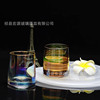 Colorful gold glass simple amber cup home milk cup fruit cup beer glass glass glass glass