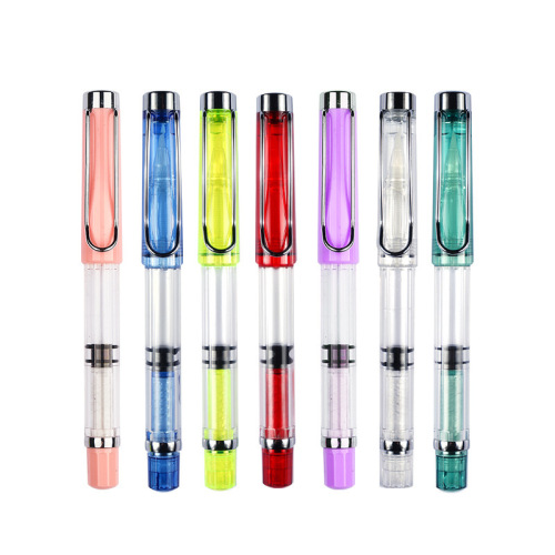 Colorful Morandi Color Steel Pen Style Soft Hair Brush Portable Wolf Hair Brush Small Regular Copying Ink Brush Calligraphy F-605
