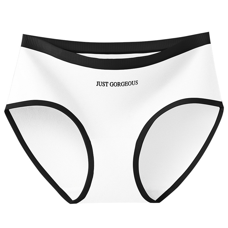 Bragas de algodón con entrepierna alargada ~ A calzoncillos de cintura media de viento deportivo para niñas de algodón de clase 10A calzoncillos de mujer de entrepierna antibacterianos