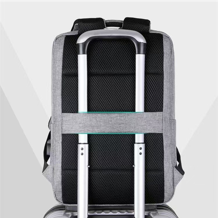 Mochila comercial transfronteriza de ocio de computadora, mochila multicapa ligera impermeable, logotipo personalizado, mochila de estudiantes de viaje