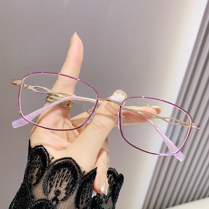 ブルーレイ防止老眼鏡携帯老眼鏡老人金属精致鏡ファッションハイビジョン韓国版ファッション小枠モデル|undefined