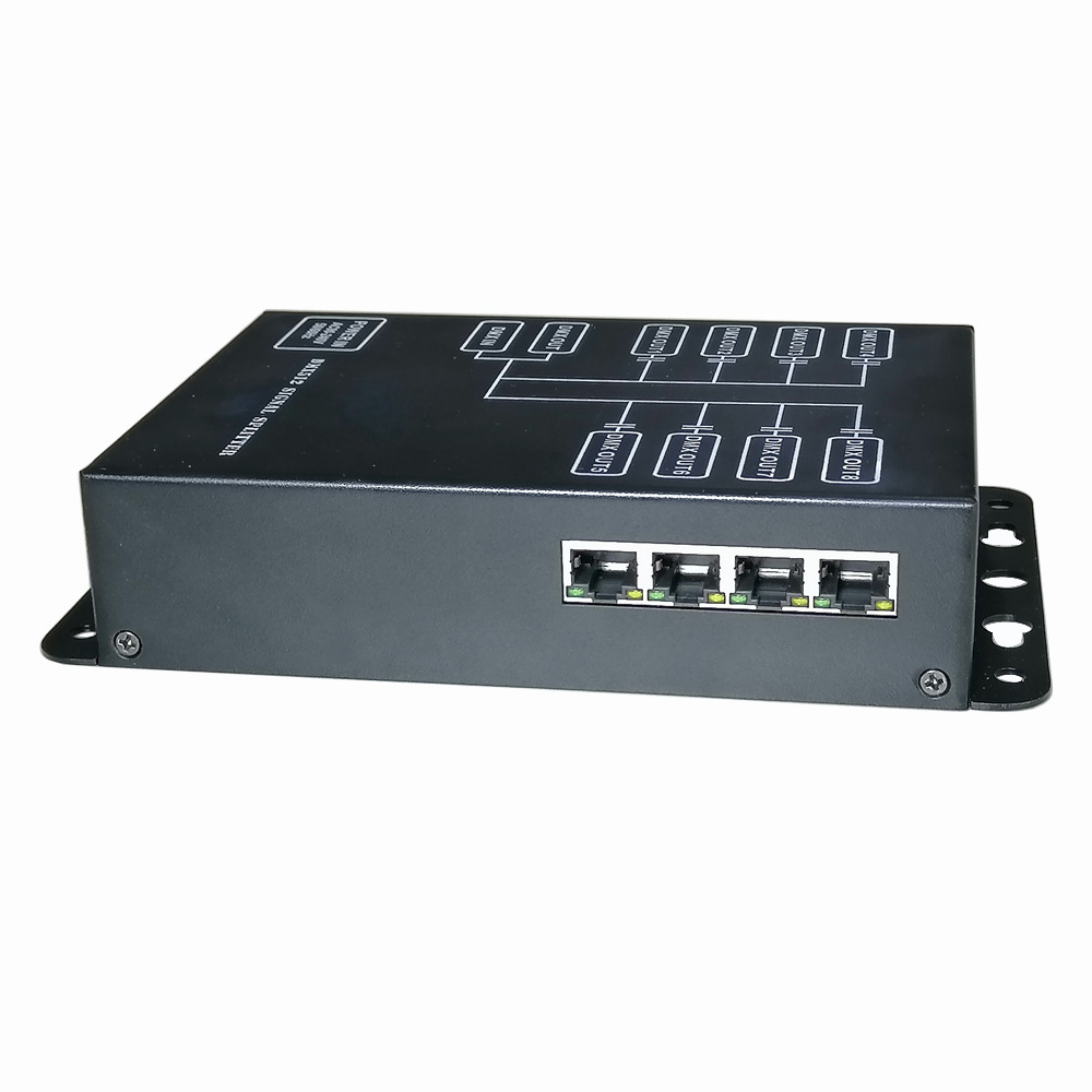 8 방향 RJ-45 네트워크 포트 DMX512 신호 증폭기 바 무대 빛 광전 격리 신호 향상 분배기