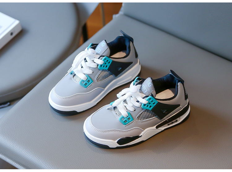 Sport 2023 Herbst Neue Koreanische Ausgabe kinder Laufschuhe Leder Modische Mittlere und Große Jungen_voghion.com