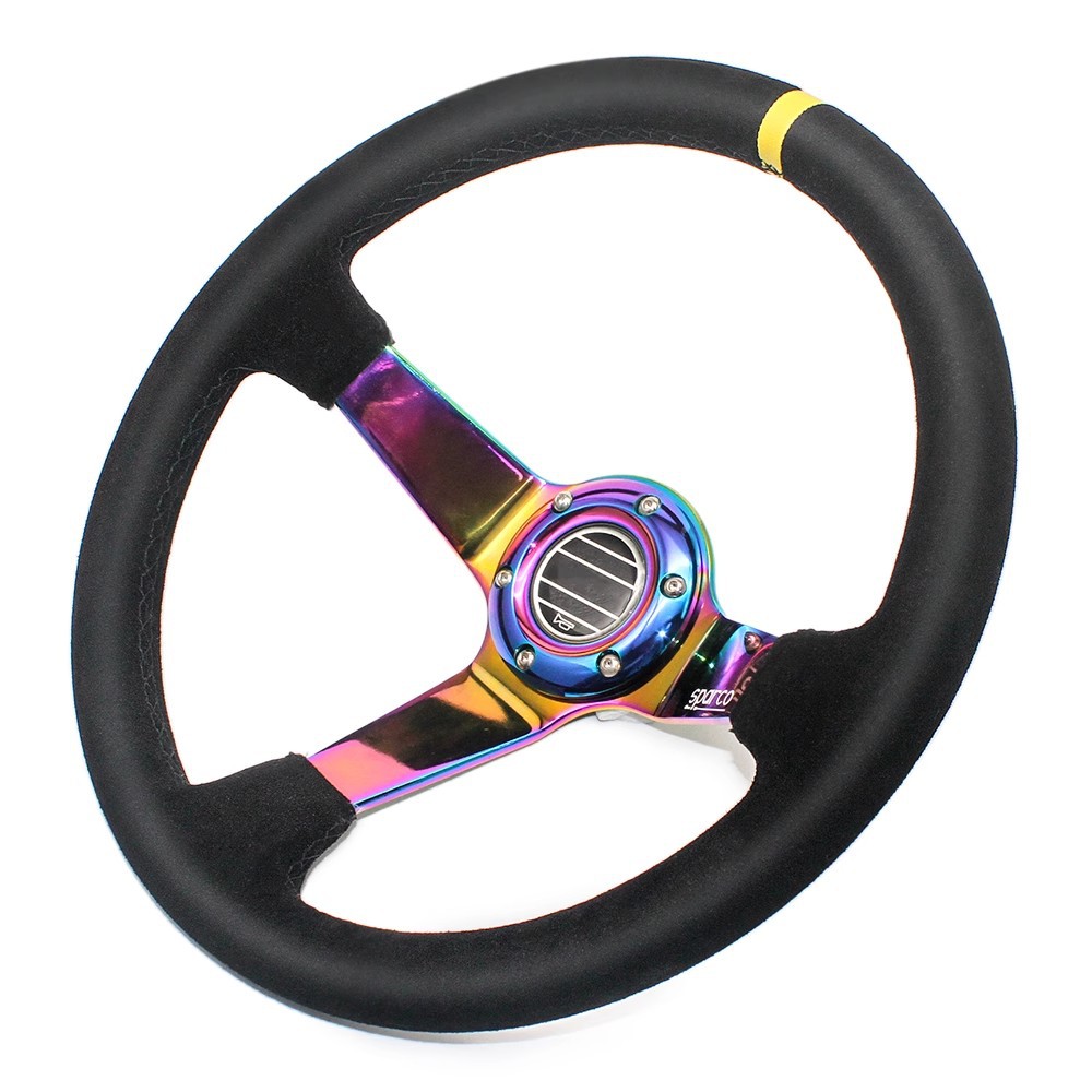 14 inch Sparco Universal Racing Deep Dish Steering Wheel