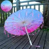 No. 9 solid wood tassel umbrella (reinforced white umbrella line)