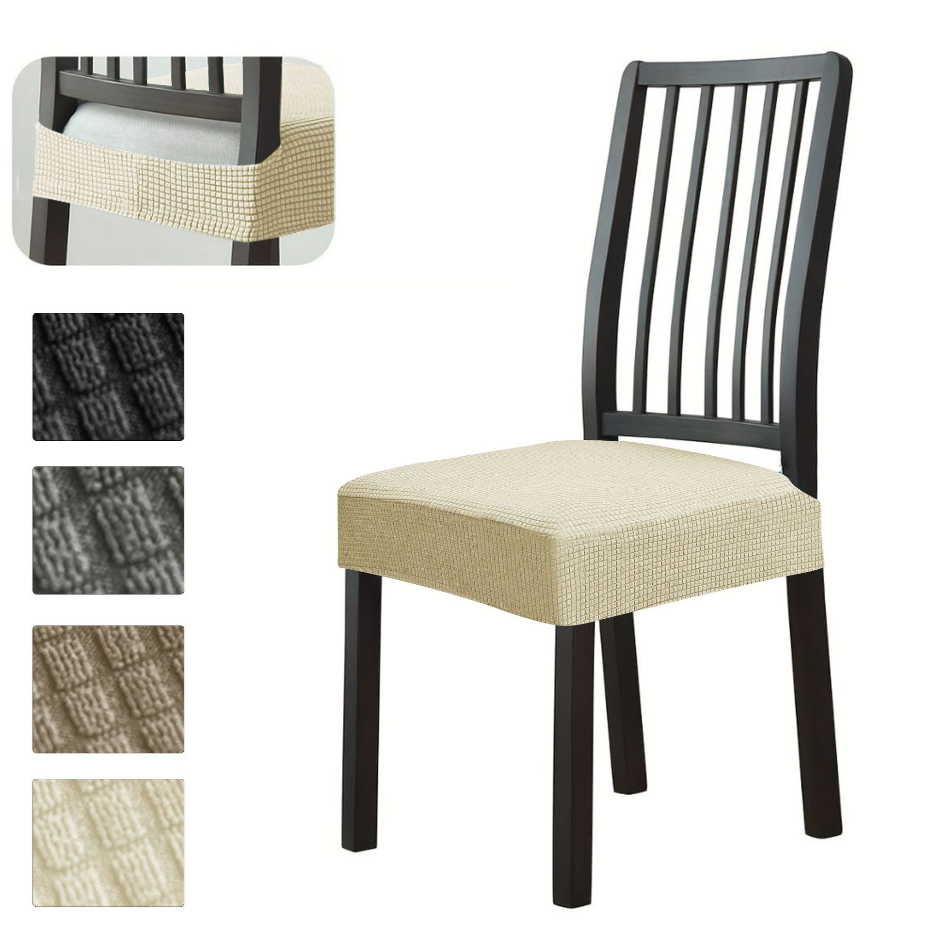 Amazon transfronterizo impermeable agitación de lana doble cubierta de silla elástica cubierta de silla de hotel de maíz elástico cubierta de taburete universal cubierta de silla