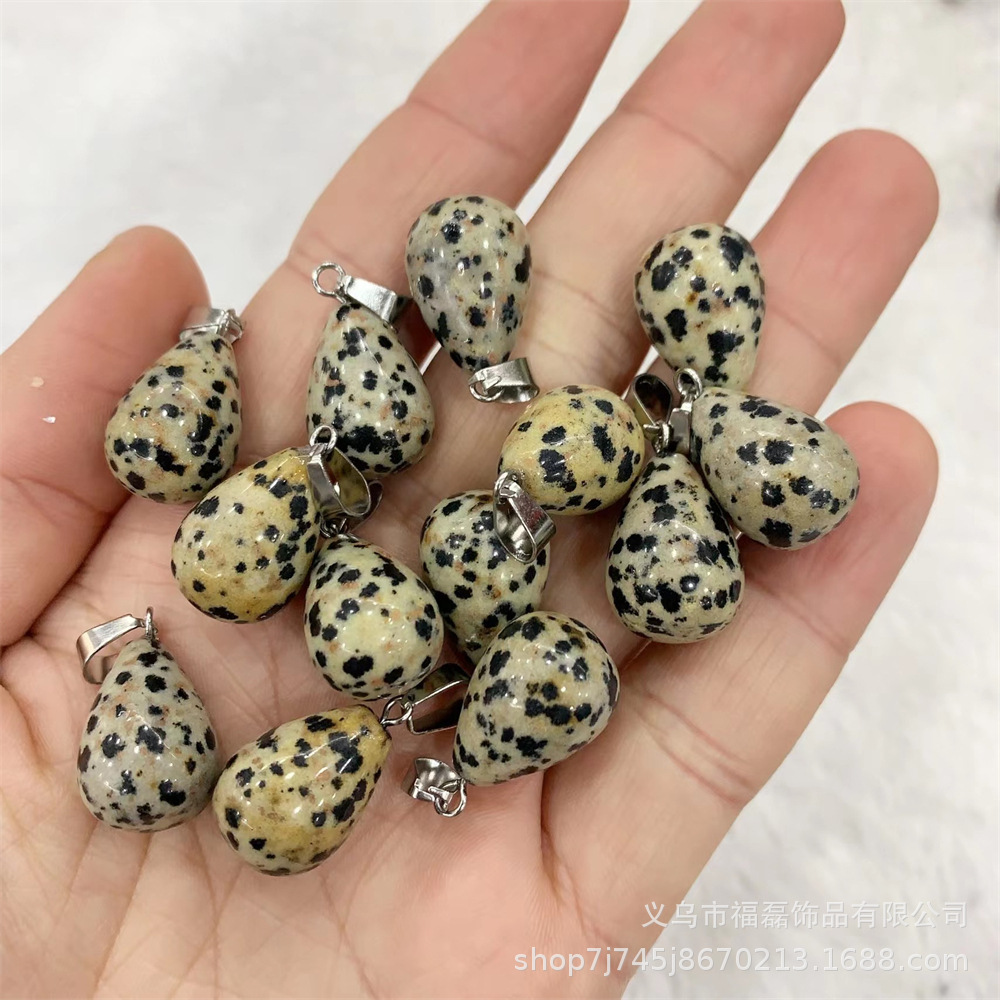 13*18mm ronda gota de agua colgante amatista natural Ojo de Tigre colgante de Piedra DIY pendientes collar de accesorios de la joyería al por mayor