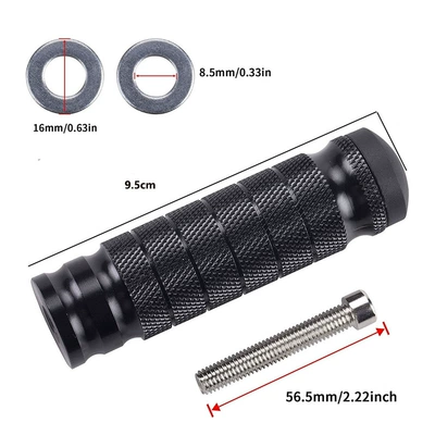 Motorcycle pedals Aluminum Alloy Anti-Fall Cylindrical