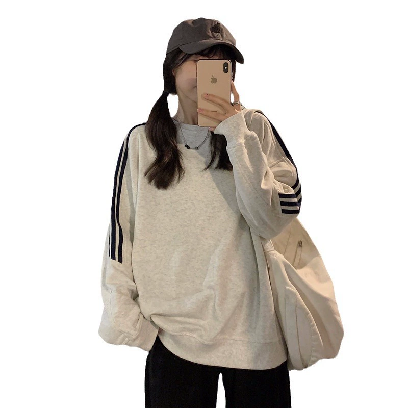 Autumn thin sweatshirt, 210 gram, loose fit, plus size