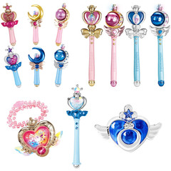 免郵一件代發花仙子魔法棒發光手鐲魔法項鍊小魔仙愛心棒女孩玩具