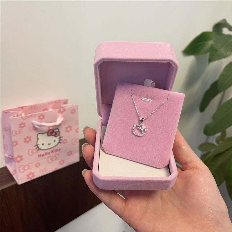 生日礼物Kitty项链女甜美可爱吊坠锁骨链送闺蜜走心礼物|undefined