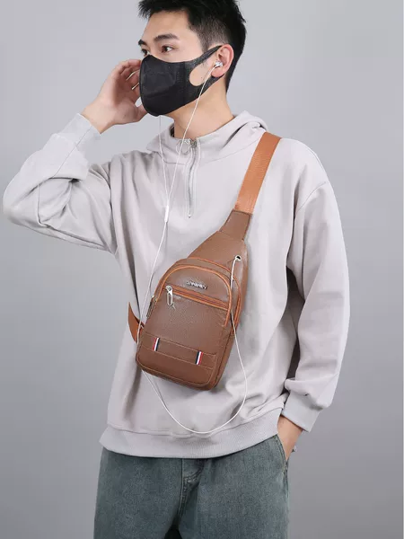 Cross-Border New Chest Bag Men's Bag Multi-Functional Travel Outdoor Backpack Leisure Sports Shoulder Bag Men's Crossbody Bag