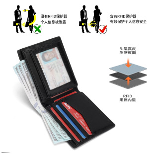 Cross-border Europe and the United States 30% Fold Wallet Women's Leather Wallet New with ID Window Short Coin Bag Top Layer Cowhide Wallet