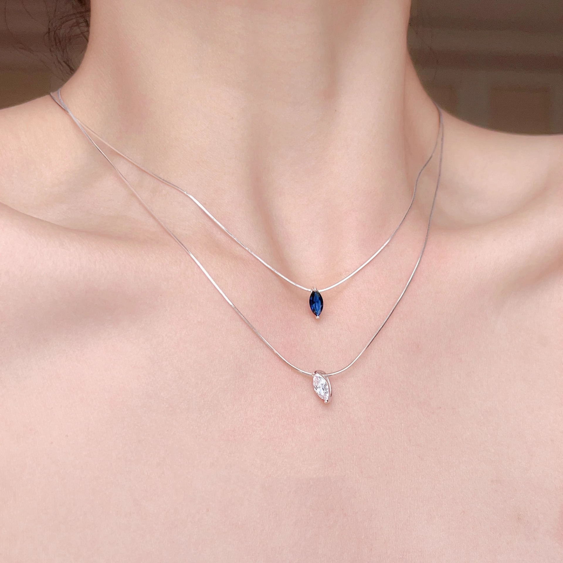 925 Sterling Silver Pendant Material 1 Piece 925 Sterling Silver Geometric 925 Sterling Silver Snake Chain Pendant Necklace