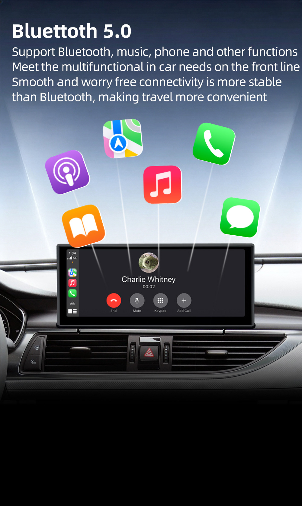 Navigation center console large screen suitable for Audi A6 A7 C7 S6 S7 4G 2012-2018 car Android system
