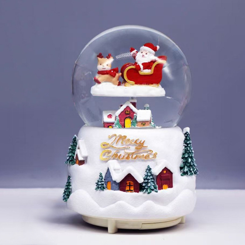 Nuevos regalos de Navidad luminosos bolas de cristal de nieve de agua decoraciones de Navidad al por mayor transfronterizas regalos para niños