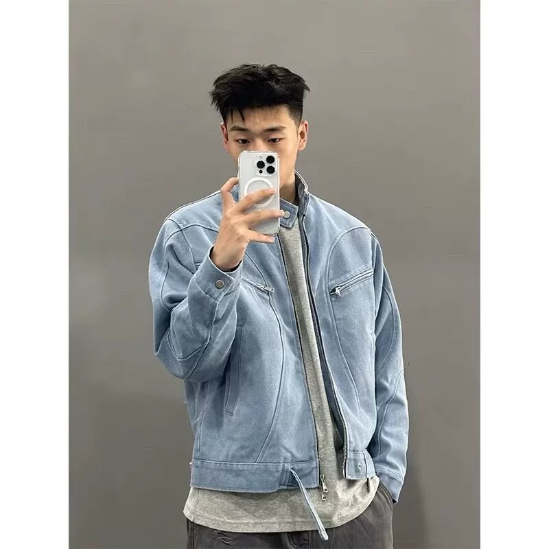 2024 Весна и Осень Красавец Пальто Мужское пальто Такауцзе Чао Бренд Гонконг Ветер Японский стиль Харадзюку Ветер Корейская версия свободной куртки