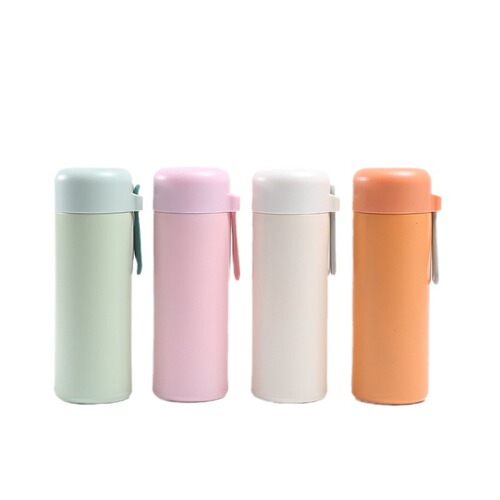 Simple 304 stainless steel thermos cup, mini and compact male and female student cup, dopamine high-looking fashionable cup