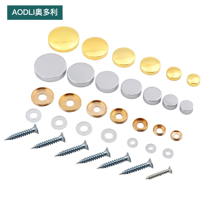 Copper mirror nail screw cap decorative cover advertising nail expansion acrylic glass ceramic tile fixing nail decorative nail