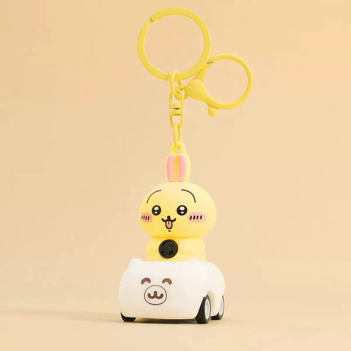 Warrior, car, creative cartoon keychain, doll for students, school bag, backpack accessory, (Physicals)