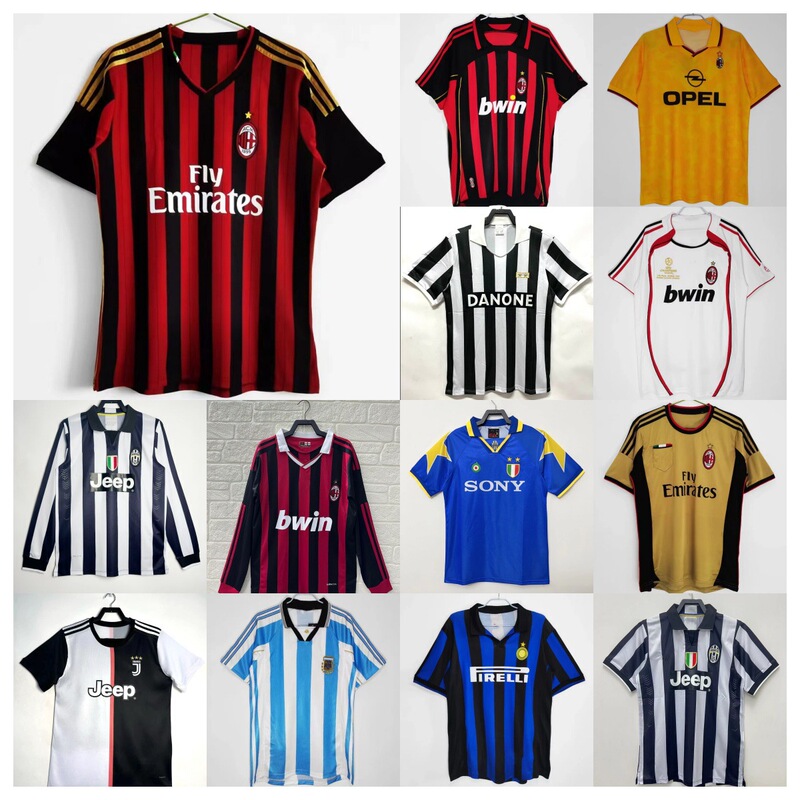 Retro Jersey Football Uniform Ac Juventus Inter Milan England Top Flamengo Home and Away Fans Cross-Border Delivery