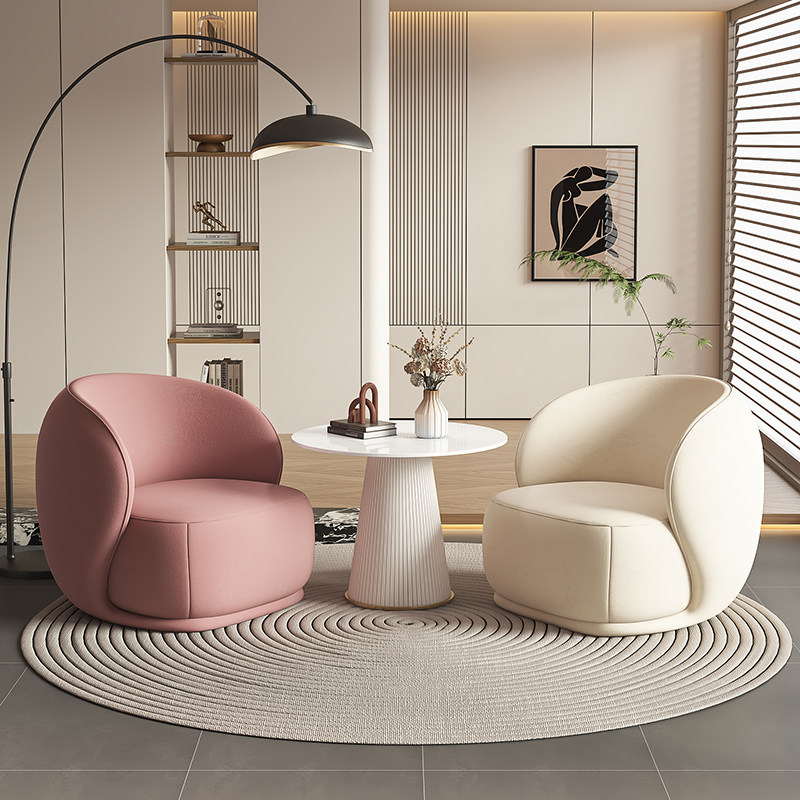 Sofá de estilo crema simple sala de estar silla de diseño sofá de dormitorio sofá de estilo japonés sofá casual image 18