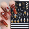 Nail stickers, adhesive fake nails for nails, suitable for import, new collection, with snowflakes