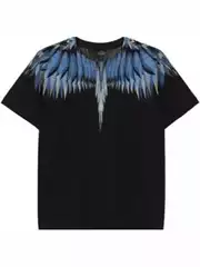2024 Spring anD Summer Loose 3D PrinTing Wings Fashion BranD SporTs T-shirT Men's anD Women's RounD Neck Casual T-shirT