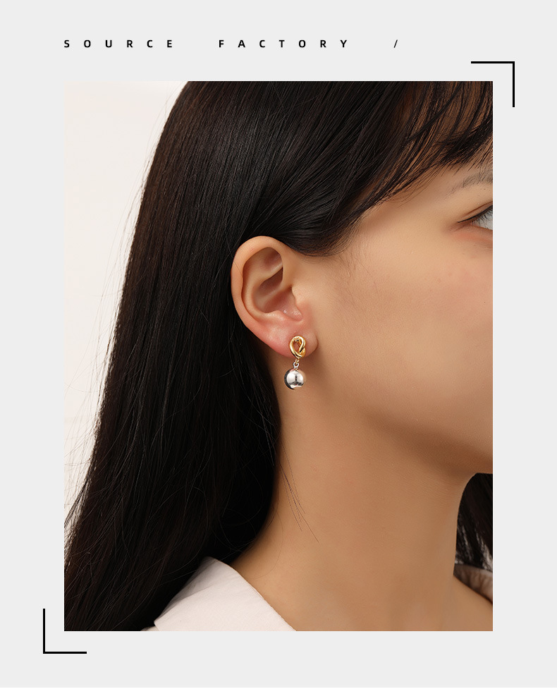 Retro Geometric Copper Plating Drop Earrings 1 Pair