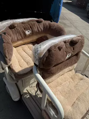 Scooter Cushion, Electric car cushion - brown-bear-removable-washable-warm-and-comfortable-front-seat-cushion-length-and-width-80-40cm