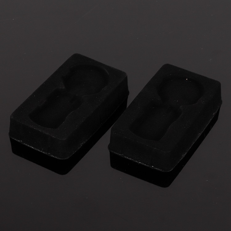 厂家简约黑色吸塑盒包装盒内衬内托pvc植绒吸塑内托吸塑包装