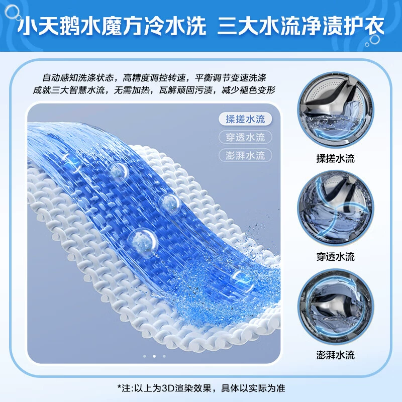 (LittleSwan) Water Cube Washing and Baking Set 10kg Root Washing Machine Full Automatic+heat pump