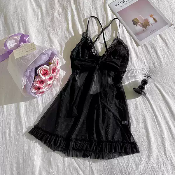 Quality black pijama, lifting effect