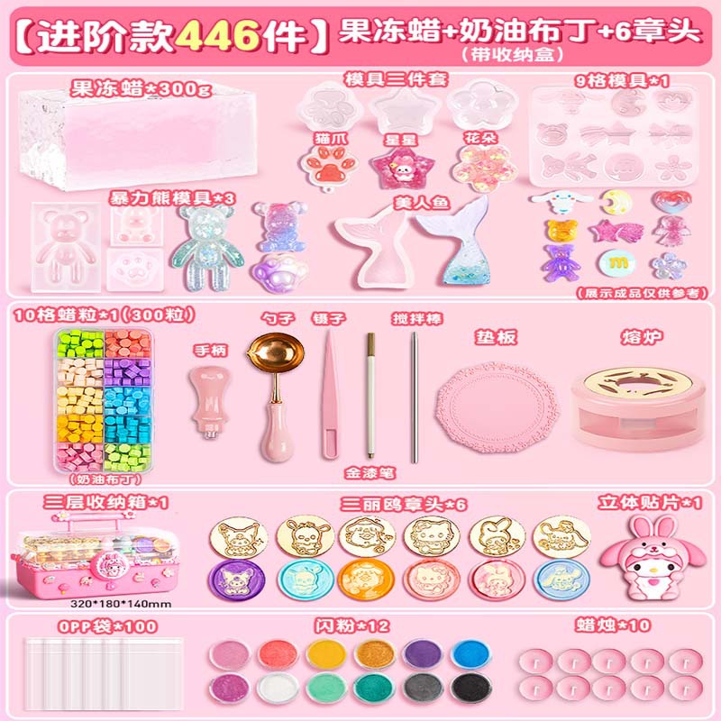 Sello de laca de fuego, sello de laca de fuego, sello de cera de goma, juguetes hechos a mano para chicas DIY