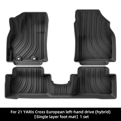 Suitable for 20-24 Toyota Yaris Car Special Floor Mats Tpe Floor Mats Trunk Mats Cross-Border (Modelə uyğun ayaqaltı) - 20-22-toyota-yaris-cross-left-hand-drive-hybrid-single-layer-floor-mats-europe