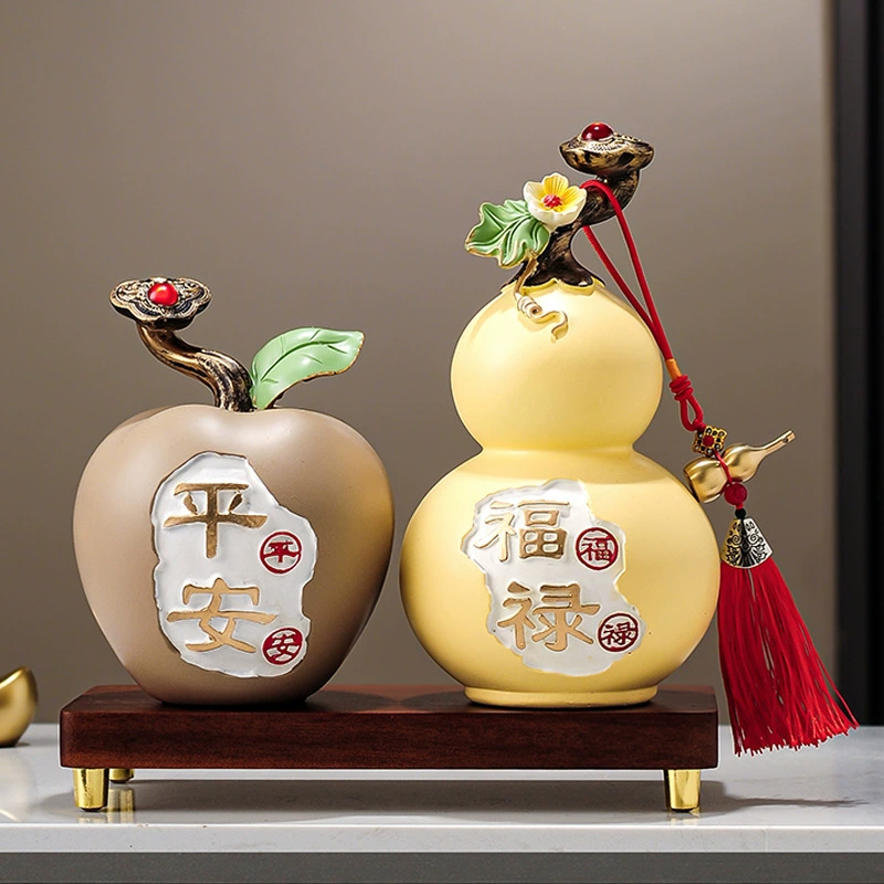 Креативные украшения Ping An Fulu в виде яблок, элитные украшения для гостиной, входа, винного шкафа, копилка, декоративные поделки, подарок на новоселье