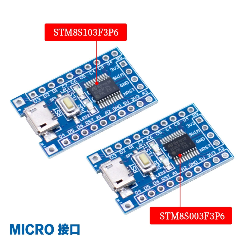 Настольная плата разработки STM8, компактная системная плата, ядро STM8S103P6, STM8S003F3P6