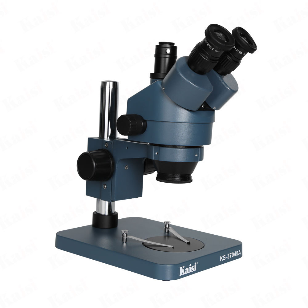 Kaisi 7045 microscopio binocular 7 - 45 veces alta definición detección de chip de placa base de teléfono móvil reparación de tres ojos 37045