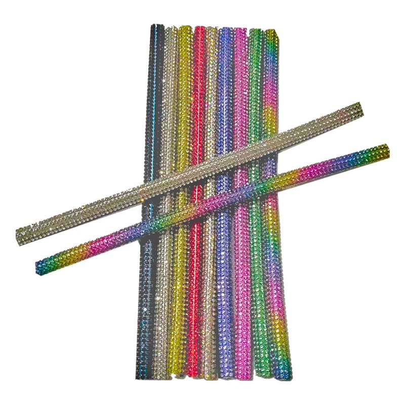 Трансграничная Автомобильная воздуховыпускная полоса Алмазный кондиционер Порт U-образная клипса цветная дрель автомобиль универсальная нагрузка модификация интерьера декоративная полоса